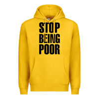 Lemon Stop Being Poor Premium Hoodie - linhVisuals