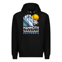 Black mammoth mountain california retro ski sweatshirt Premium Hoodie - linhVisuals