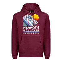 Burgundy mammoth mountain california retro ski sweatshirt Premium Hoodie - linhVisuals