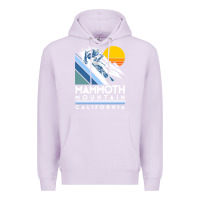 Lilac mammoth mountain california retro ski sweatshirt Premium Hoodie - linhVisuals