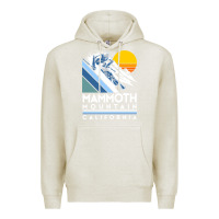 Oatmeal Heather mammoth mountain california retro ski sweatshirt Premium Hoodie - linhVisuals