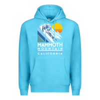 Ocean Blue mammoth mountain california retro ski sweatshirt Premium Hoodie - linhVisuals