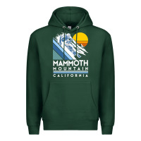 Sports Green mammoth mountain california retro ski sweatshirt Premium Hoodie - linhVisuals