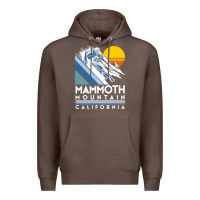 Coffee mammoth mountain california retro ski sweatshirt Premium Hoodie - linhVisuals