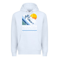 White mammoth mountain california retro ski sweatshirt Premium Hoodie - linhVisuals
