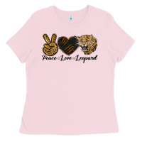 Bubblegum Pink Peace Love Lion Head Ladies Tee - LillyAllenDesigns