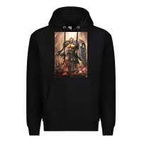 Black Warhammer Characters Premium Hoodie - linhVisuals