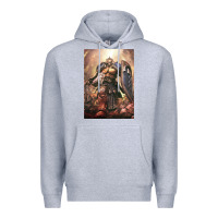 Heather Grey Warhammer Characters Premium Hoodie - linhVisuals