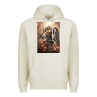 Oatmeal Heather Warhammer Characters Premium Hoodie - linhVisuals