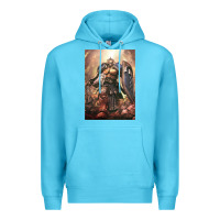 Ocean Blue Warhammer Characters Premium Hoodie - linhVisuals