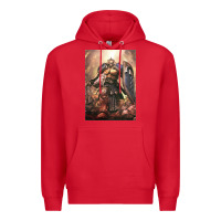 Red Warhammer Characters Premium Hoodie - linhVisuals