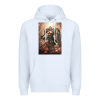 White Warhammer Characters Premium Hoodie - linhVisuals