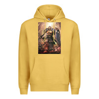 Antique Gold Warhammer Characters Premium Hoodie - linhVisuals
