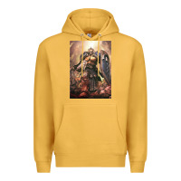 Mustard Warhammer Characters Premium Hoodie - linhVisuals