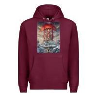 Burgundy The Painted World Premium Hoodie - linhVisuals