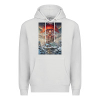 Dove Grey The Painted World Premium Hoodie - linhVisuals