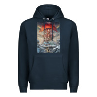 Navy The Painted World Premium Hoodie - linhVisuals