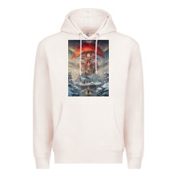 Pale Pink The Painted World Premium Hoodie - linhVisuals
