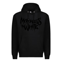 Black Motionless In White Premium Hoodie - linhVisuals