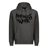 Charcoal Heather Motionless In White Premium Hoodie - linhVisuals