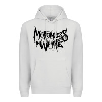 Dove Grey Motionless In White Premium Hoodie - linhVisuals