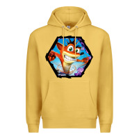 Antique Gold CRASH BANDICOOT LEGENDS Premium Hoodie - linhVisuals