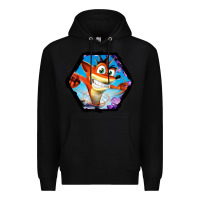 Black CRASH BANDICOOT LEGENDS Premium Hoodie - linhVisuals
