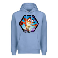 Colony Blue CRASH BANDICOOT LEGENDS Premium Hoodie - linhVisuals
