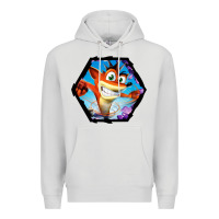 Dove Grey CRASH BANDICOOT LEGENDS Premium Hoodie - linhVisuals