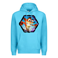 Ocean Blue CRASH BANDICOOT LEGENDS Premium Hoodie - linhVisuals