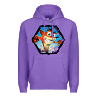 Purple CRASH BANDICOOT LEGENDS Premium Hoodie - linhVisuals