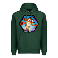 Sports Green CRASH BANDICOOT LEGENDS Premium Hoodie - linhVisuals