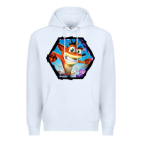 White CRASH BANDICOOT LEGENDS Premium Hoodie - linhVisuals