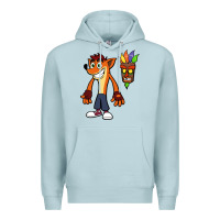 Blue Mist CRASH BANDICOOT Premium Hoodie - linhVisuals