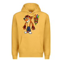 Mustard CRASH BANDICOOT Premium Hoodie - linhVisuals