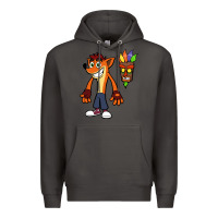 Smoke CRASH BANDICOOT Premium Hoodie - linhVisuals