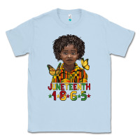 Dusty Blue juneteenth 1865 black boy Classic Tee - BarkalooDesign