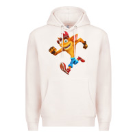 Pale Pink CRASH BANDICOOT Premium Hoodie - linhVisuals