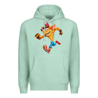Seafoam CRASH BANDICOOT Premium Hoodie - linhVisuals