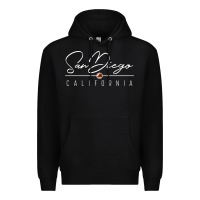 Black san diego ca sweatshirt Premium Hoodie - linhVisuals