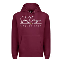 Burgundy san diego ca sweatshirt Premium Hoodie - linhVisuals