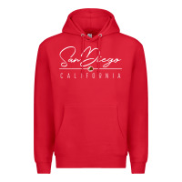 Red san diego ca sweatshirt Premium Hoodie - linhVisuals