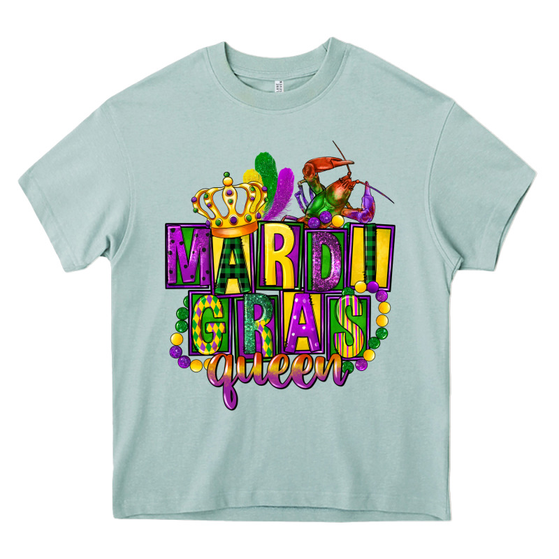 Mardi Gras Queen Heavy Core Tee by FaDigitalArtStudio | Teevron