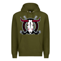 Army Green deer-red-rebels Premium Hoodie - linhVisuals