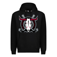 Black deer-red-rebels Premium Hoodie - linhVisuals