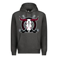 Charcoal Heather deer-red-rebels Premium Hoodie - linhVisuals