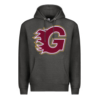 Charcoal Heather guildford flames Premium Hoodie - linhVisuals