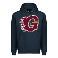 Navy guildford flames Premium Hoodie - linhVisuals