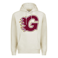 Oatmeal Heather guildford flames Premium Hoodie - linhVisuals