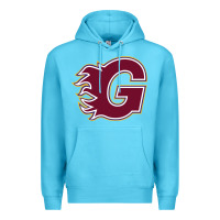 Ocean Blue guildford flames Premium Hoodie - linhVisuals
